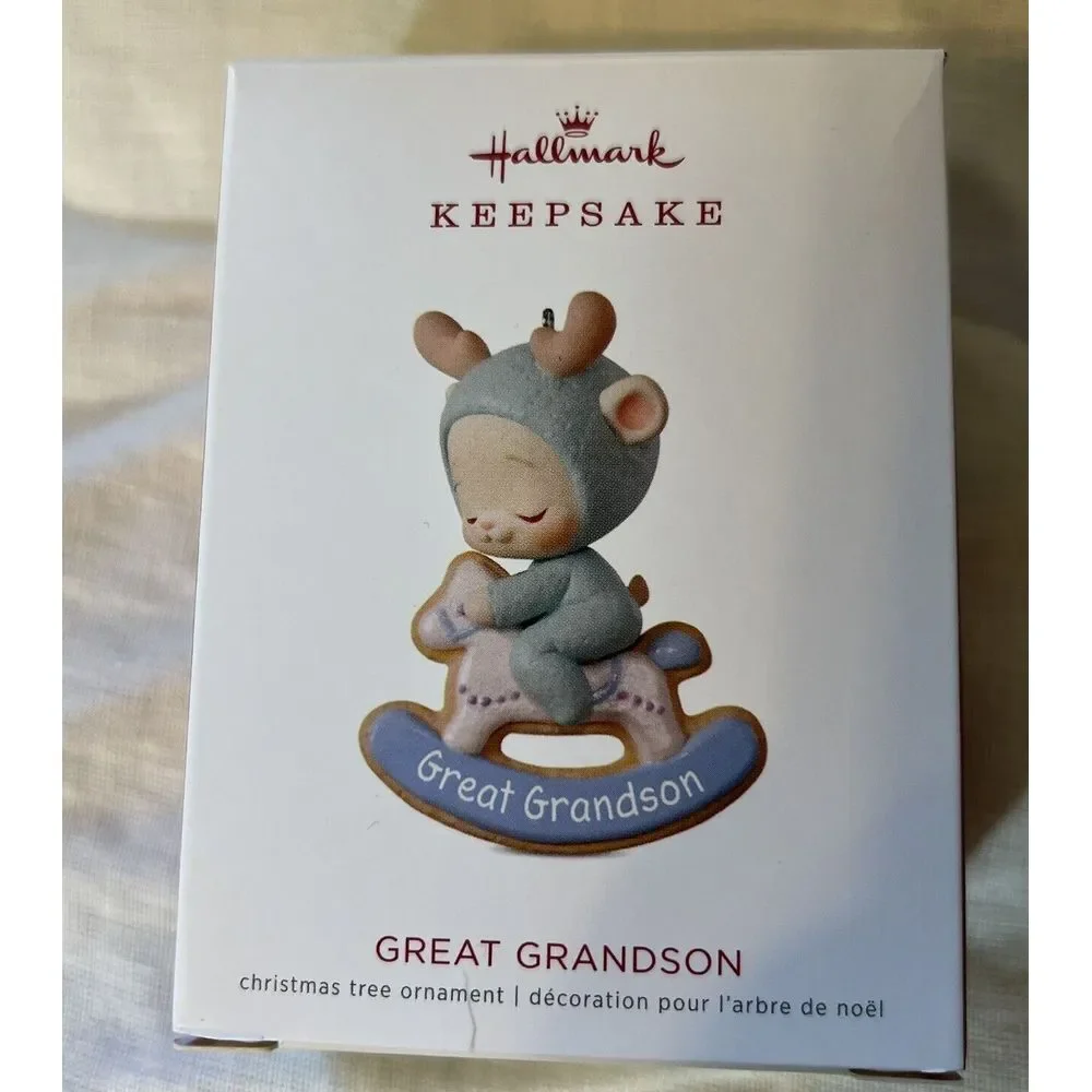 Hallmark Keepsake Great Grandson 2018 Christmas Orna Rocking Horse Sheyda Abvabi